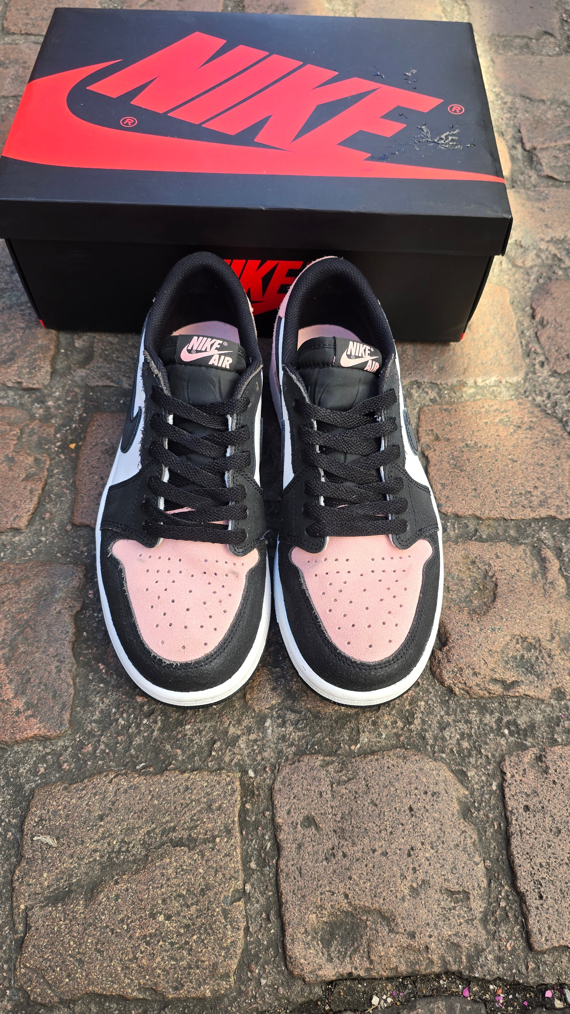 Jordan 1 low bleached coral USED