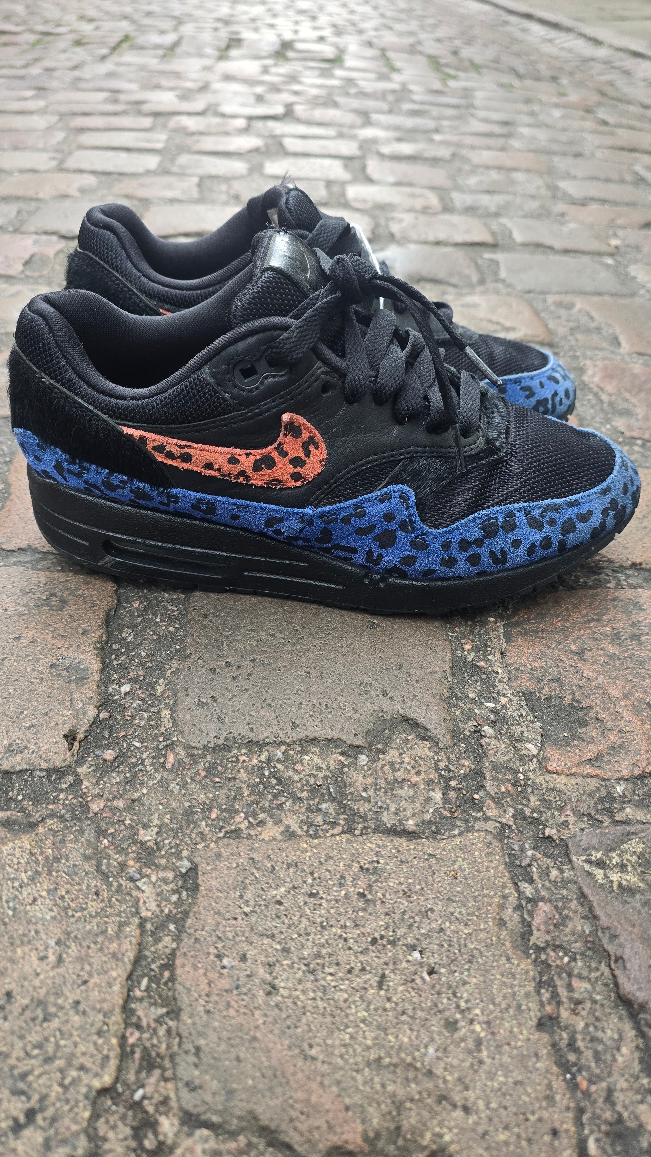 Nike Air Max 1 Black Leopard UK 4.5 USED