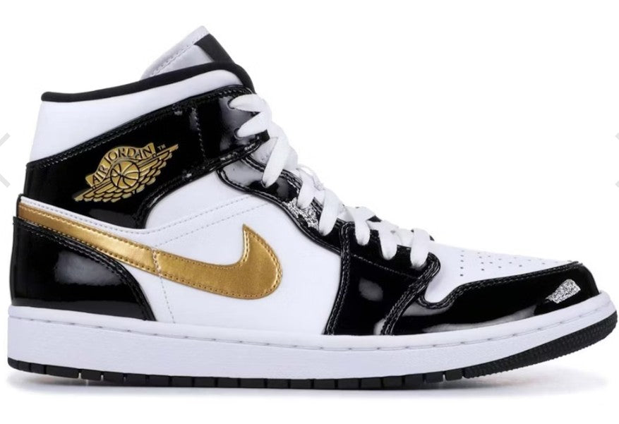 Jordan 1 mid se metalic gold