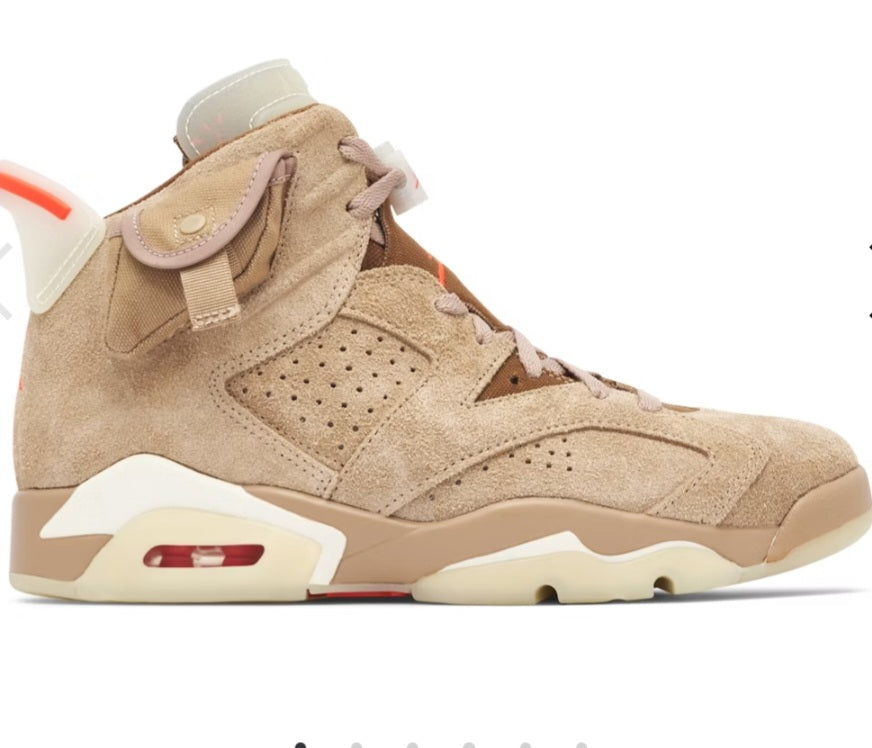 AIR JORDAN 6 RETRO X TRAVIS SCOTT BRITISH KHAKI