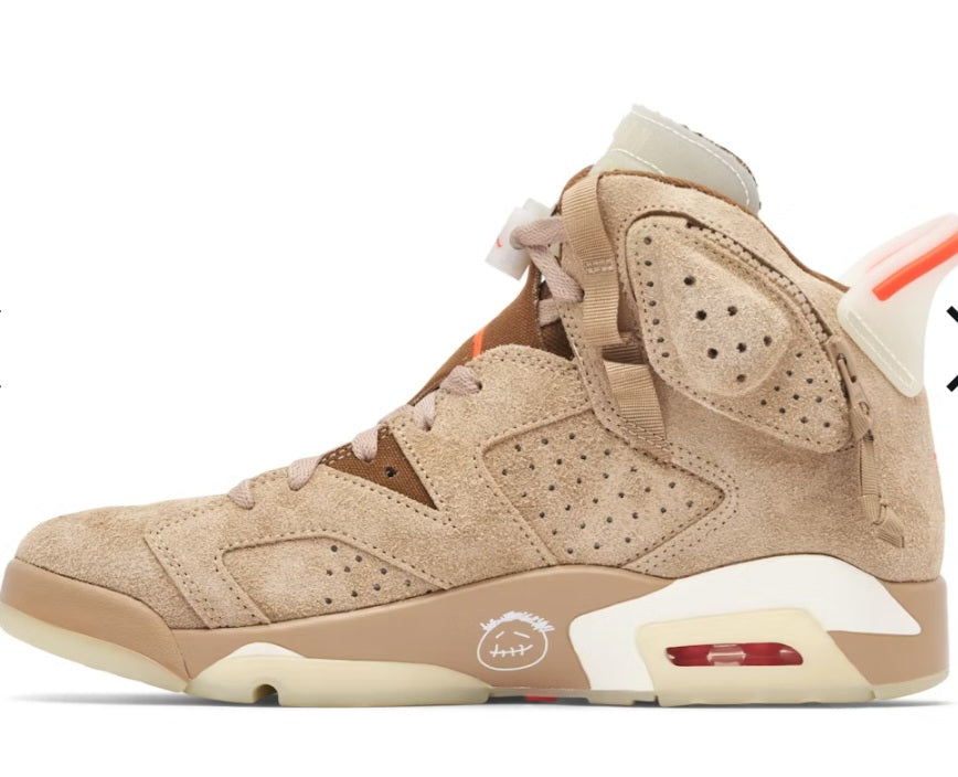 AIR JORDAN 6 RETRO X TRAVIS SCOTT BRITISH KHAKI