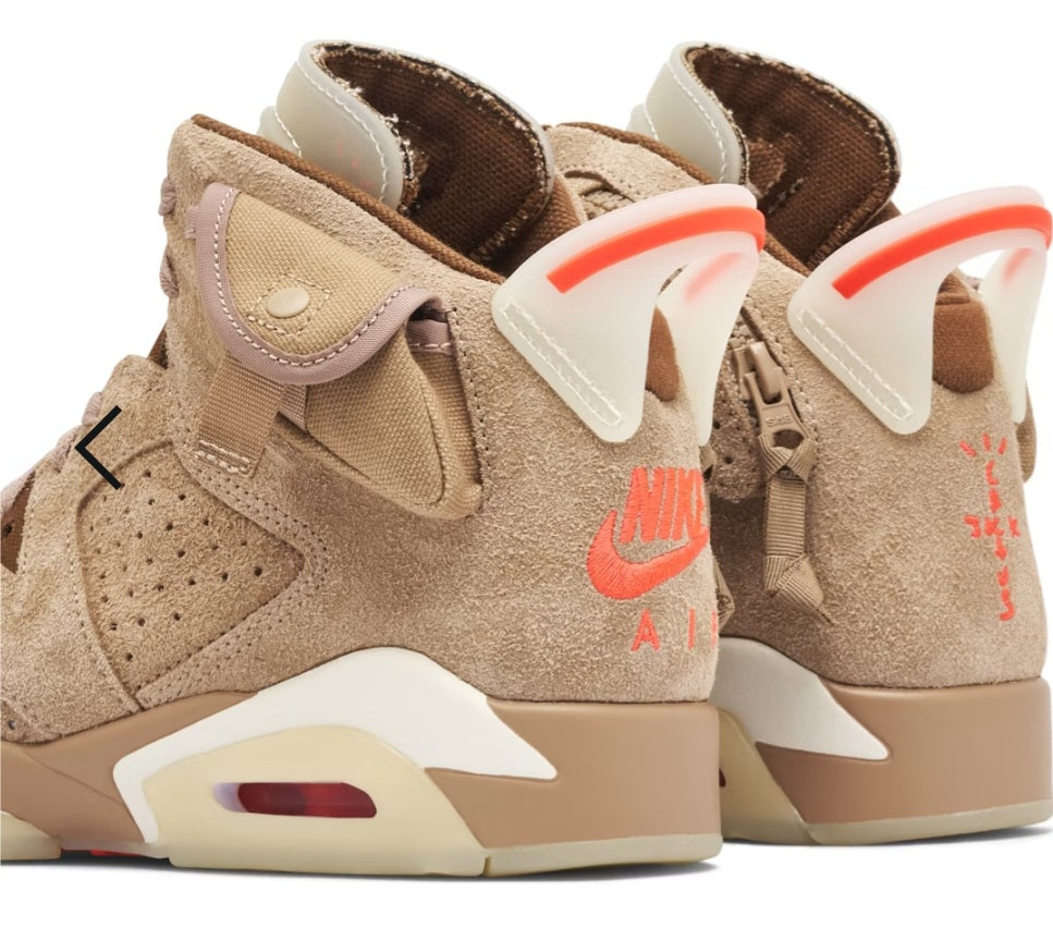 AIR JORDAN 6 RETRO X TRAVIS SCOTT BRITISH KHAKI