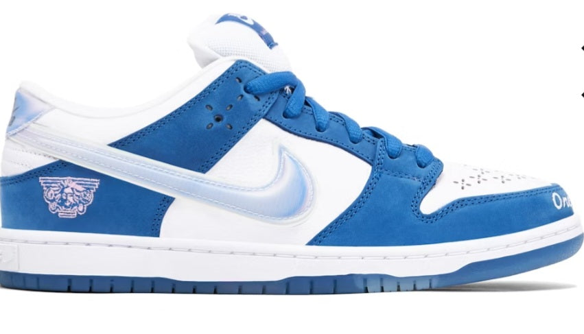 NIKE SB DUNK LOW X BORN X RAISED WHITE BLUE