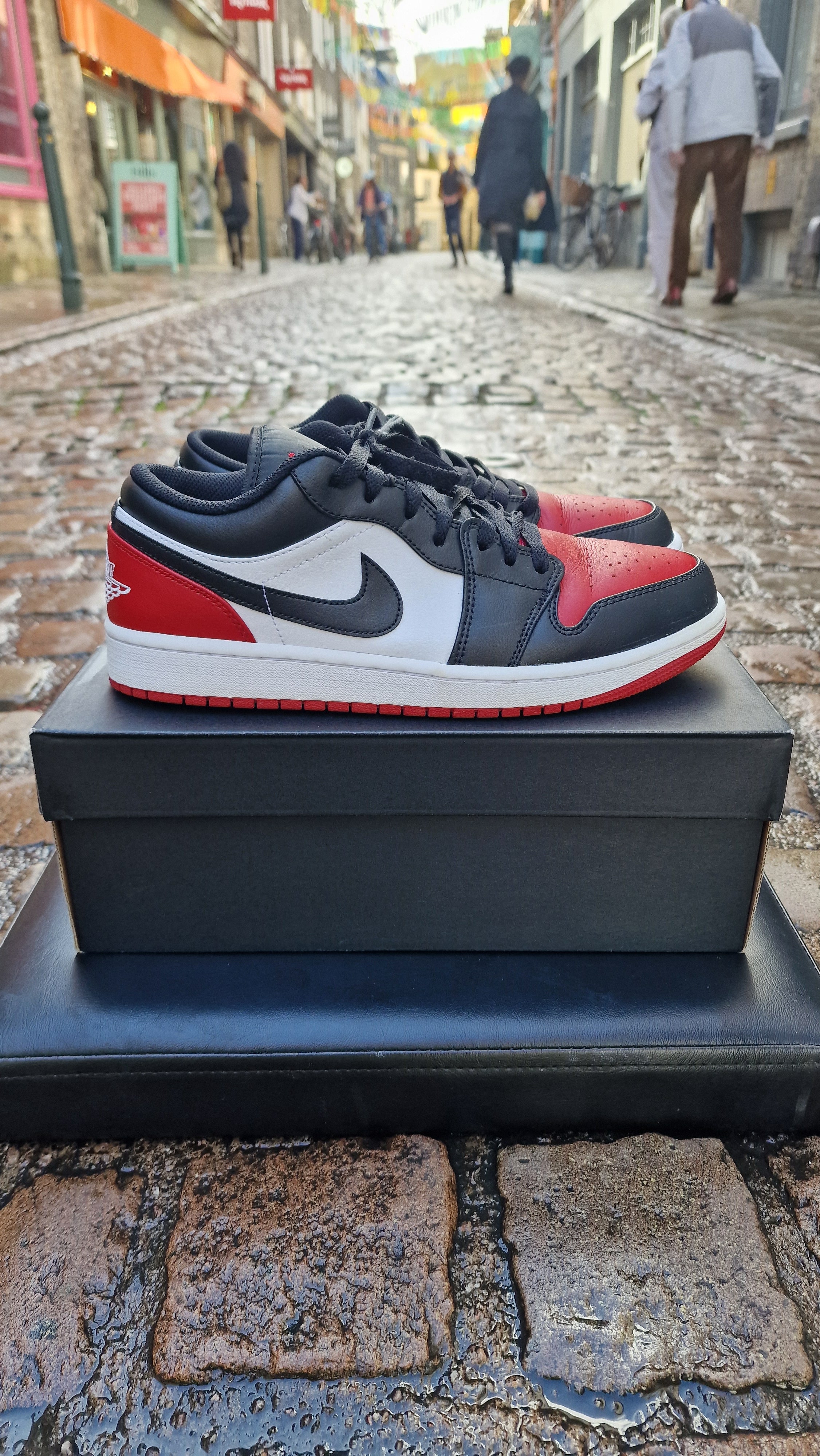 Jordan 1 Low Bred Toe 2.0 UK 8 USED