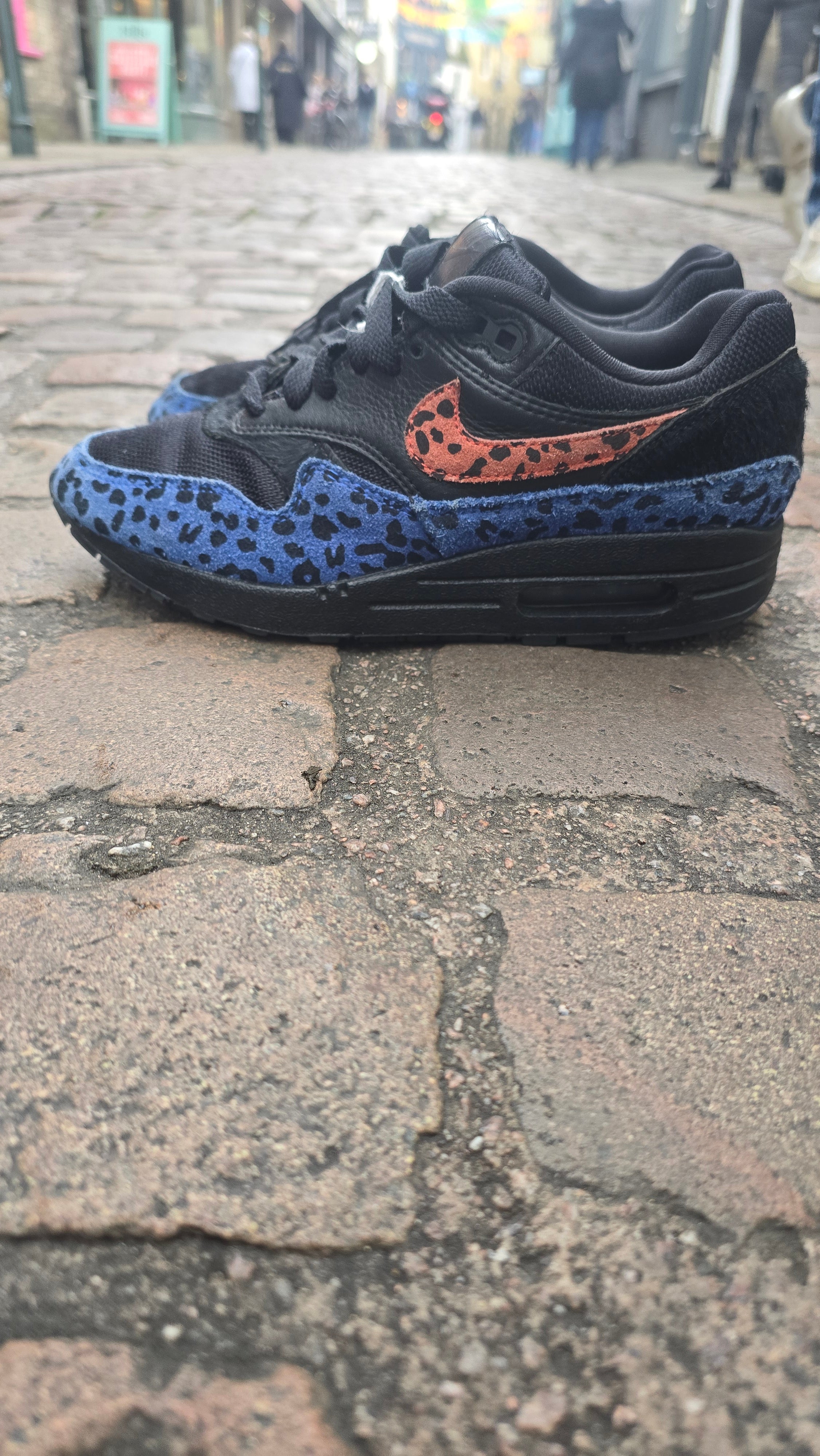 Nike Air Max 1 Black Leopard UK 4.5 USED