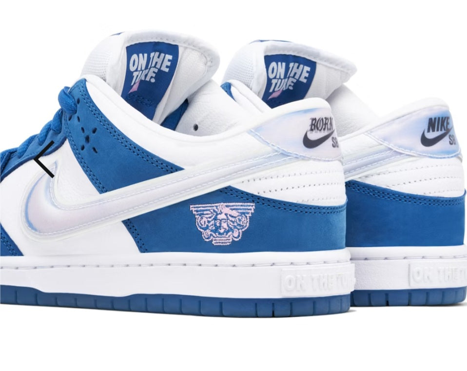 NIKE SB DUNK LOW X BORN X RAISED WHITE BLUE