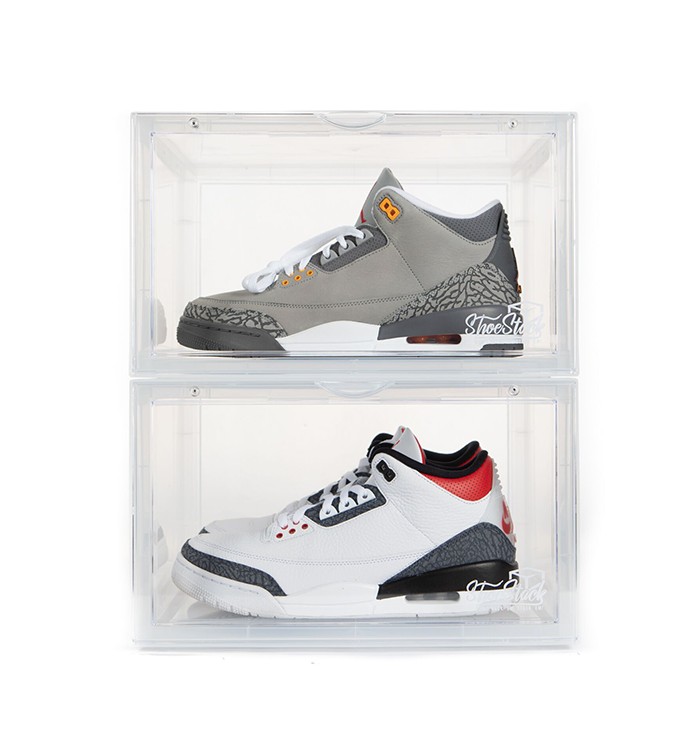Shoestack Display Cases (Large) X 2 Per Pack - Clear